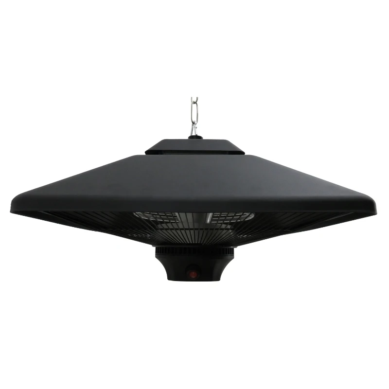 Outsunny 20" 1500W Outdoor Electric Patio Heater Ceiling Lamp with LED and Remote