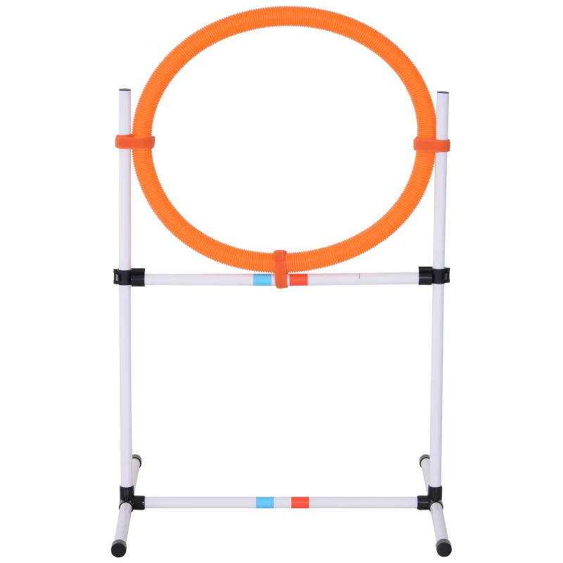 PawHut Dog Agility Equipment Dog Outdoor Agility Training Exercise Games Equipment Jump Ring / Hurdle Bar
