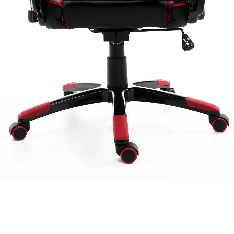 HomCom High Back Racing Style Ergonomic Gaming Chair With Support Pillows - Black / Red