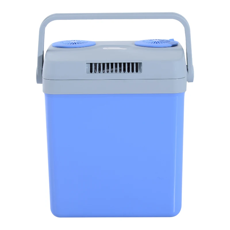 Outsunny 33 Quart 12V AC/DC Thermoelectric Portable Cooler / Warmer w/ Car Adapter - Blue