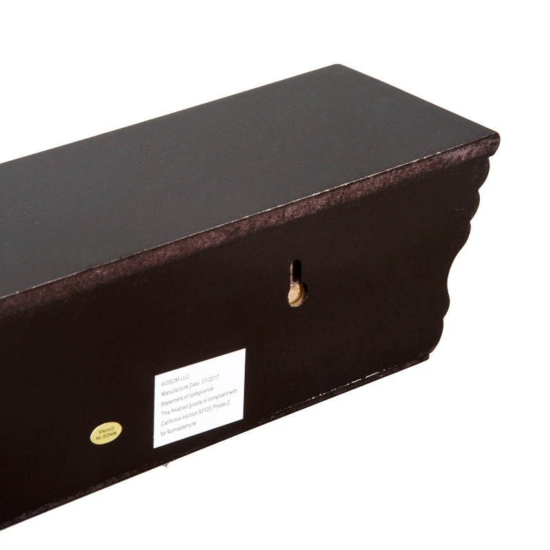 HomCom 24” 2 Piece Modern Floating Shelf Wall Mount Bookshelf - Brown