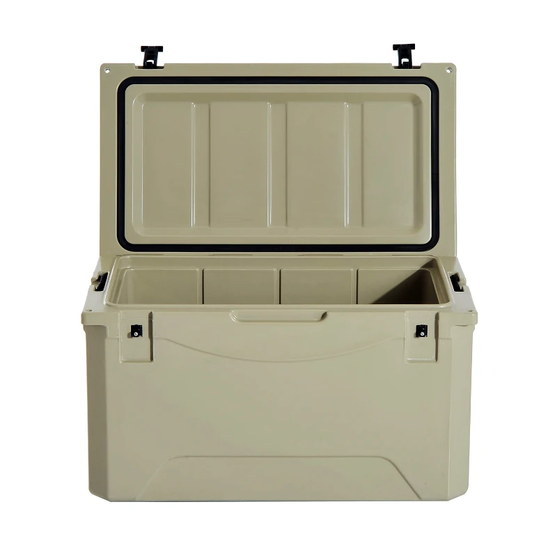 Outsunny 85 Quart Rotomolded Outdoor Portable Camping Cooler and Ice Chest Box