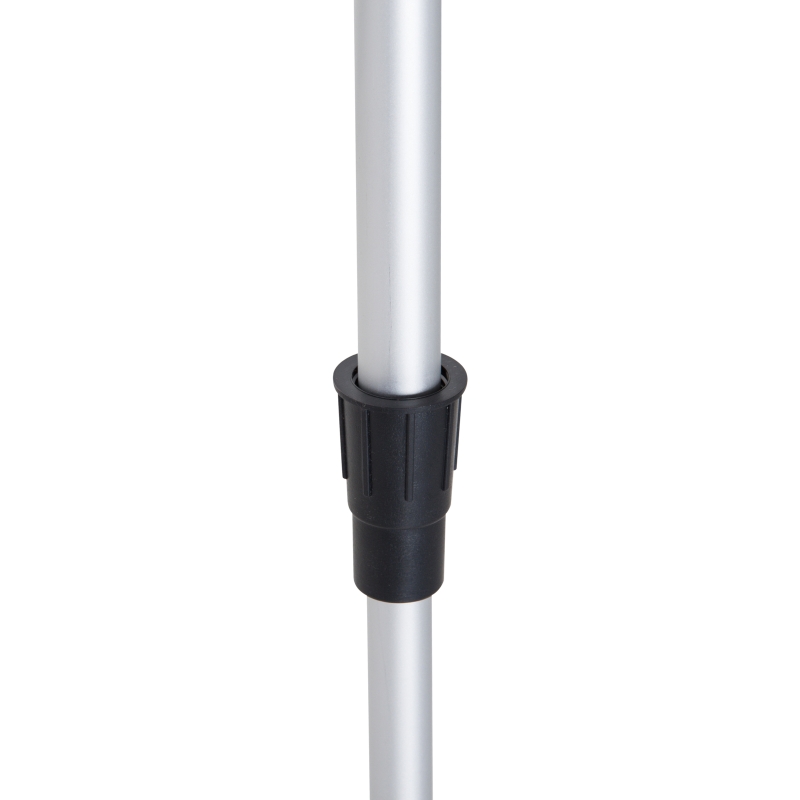 Outsunny Aluminum 2 Modes Metal Detector Lightweight Patio with Water-resistant Coil - Black