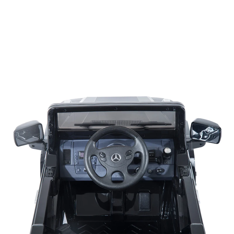 Mercedes-Benz G55 12V Kids Electric Battery Toy Ride-On Car w/ Remote Control - Black