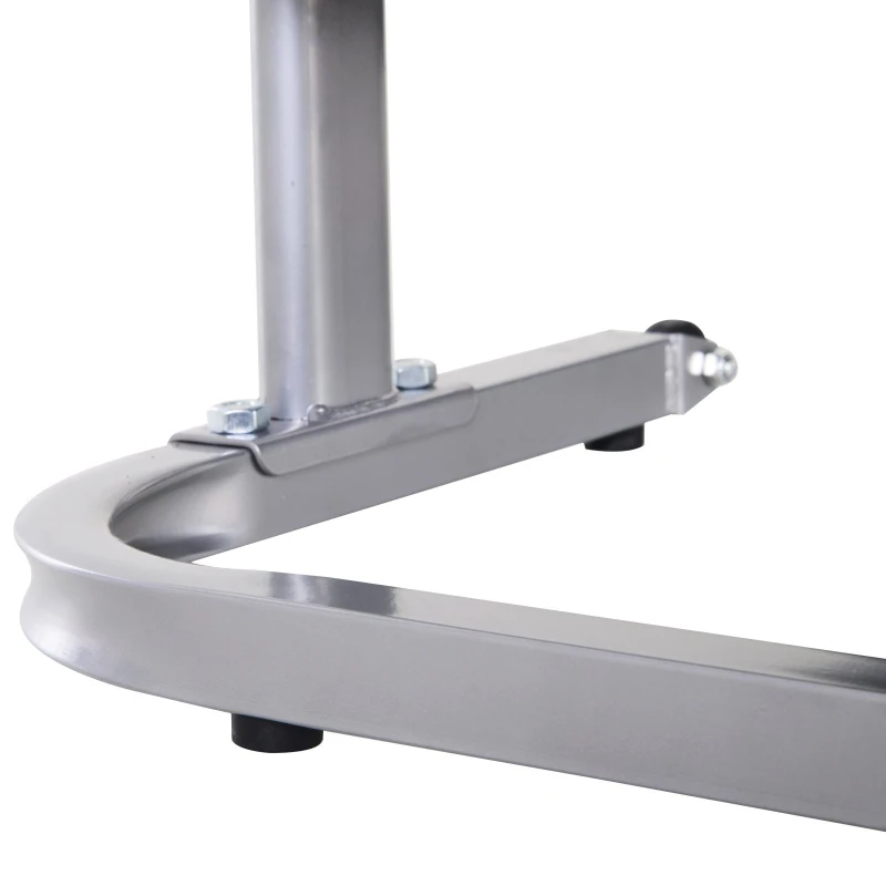 Soozier 2-in-1 Foldable Treadmill Walking Pad Manual Treadmill Machine Sit Up Bench with LCD Screen Home Exercise Fitness