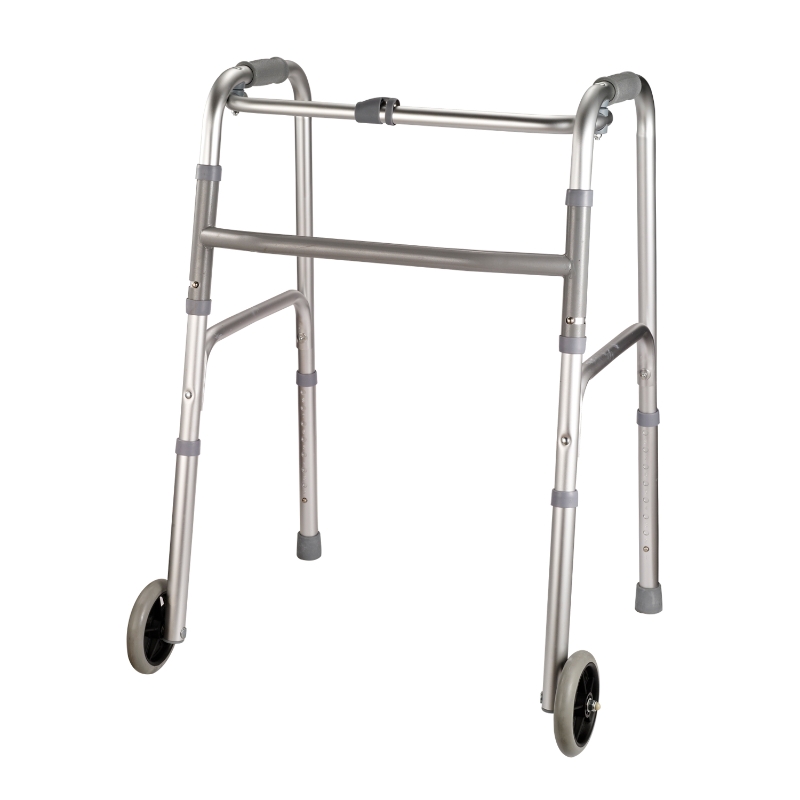 Folding Mobility Rollator Walker w/ 2 Front Wheels