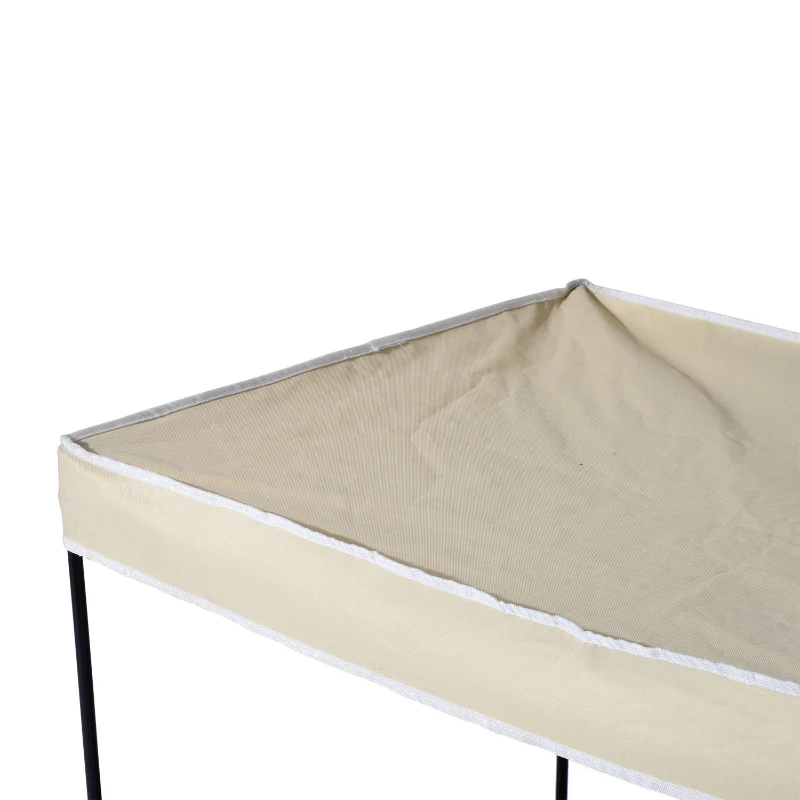 PawHut 40" Cooling Pet Mesh Elevated Dog Cot Bed With Shade Canopy