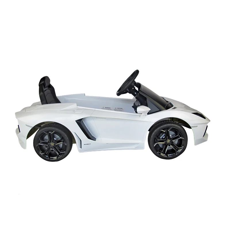 Lamborghini Aventador 6V Kids Electric Ride-On Car with MP3 and Remote Control - White