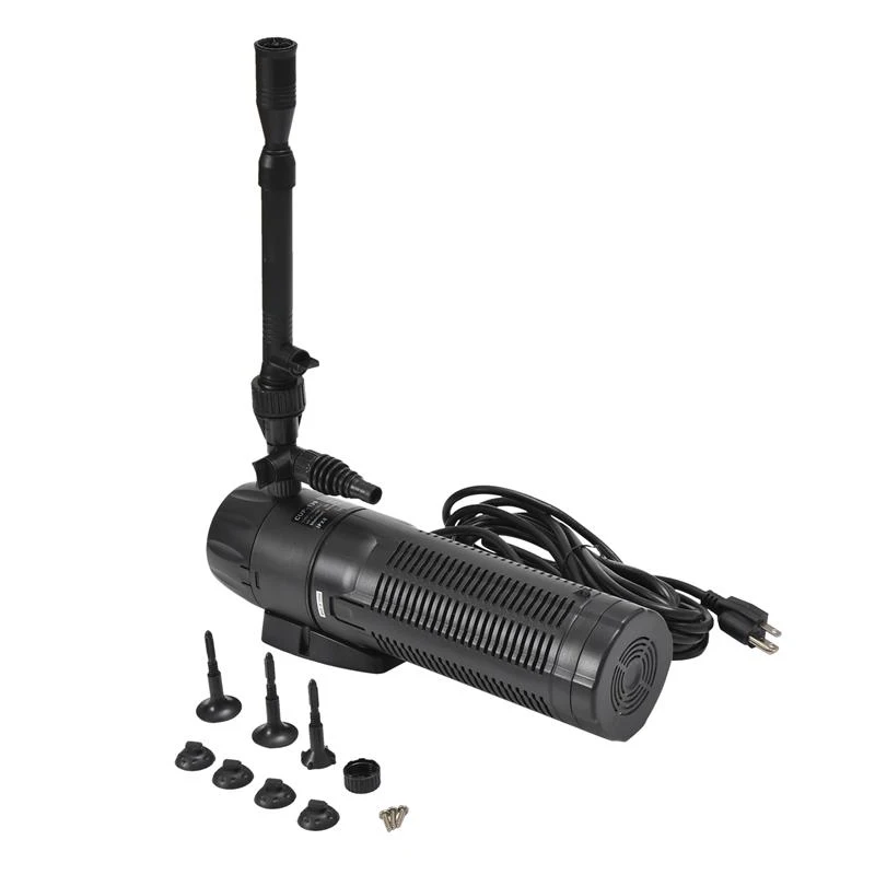 Pawhut 13W 265GPH UV Sterilizer Aquarium Pond Clarifier Pump Filter