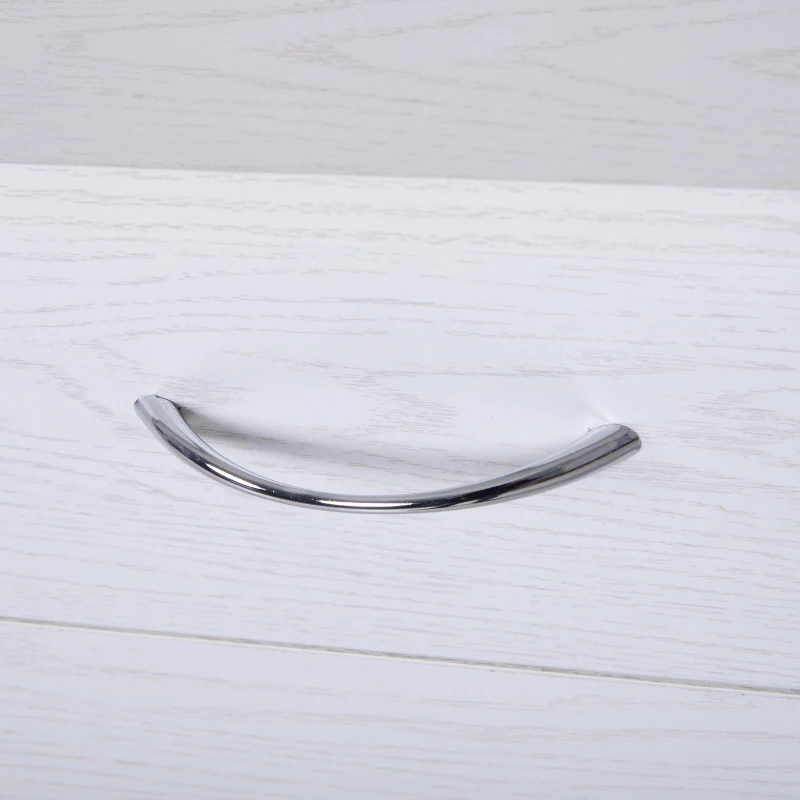 HOMCOM Wood Rolling Kitchen Microwave Oven Cart with Wheels and Storage - White