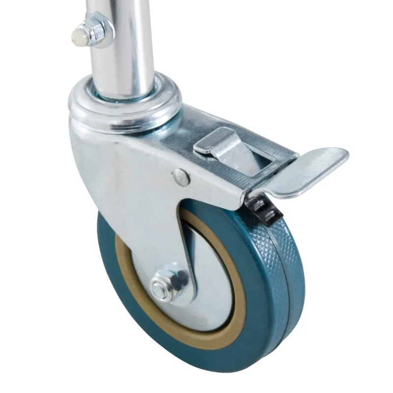 HomCom Personal Mobility Durable Waterproof Shower Accessible Transport Commode Medical Rolling Chair