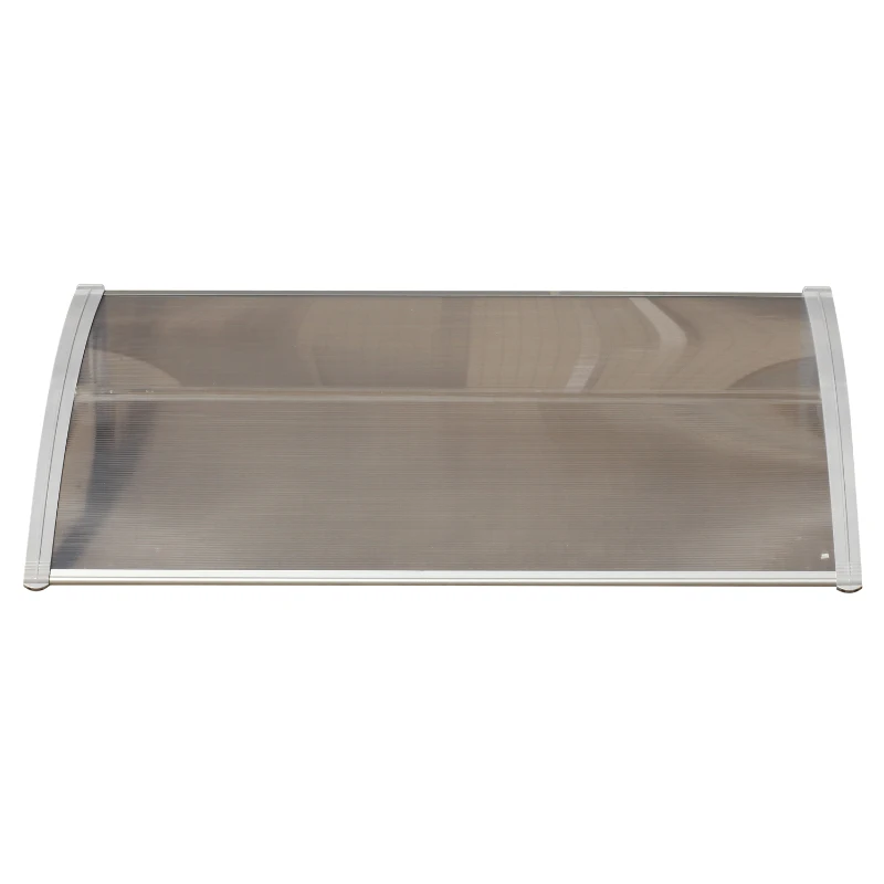 Outsunny 40” Polycarbonate Front Window Door Awning Sunshade Canopy Hollow Sheet UV Protection