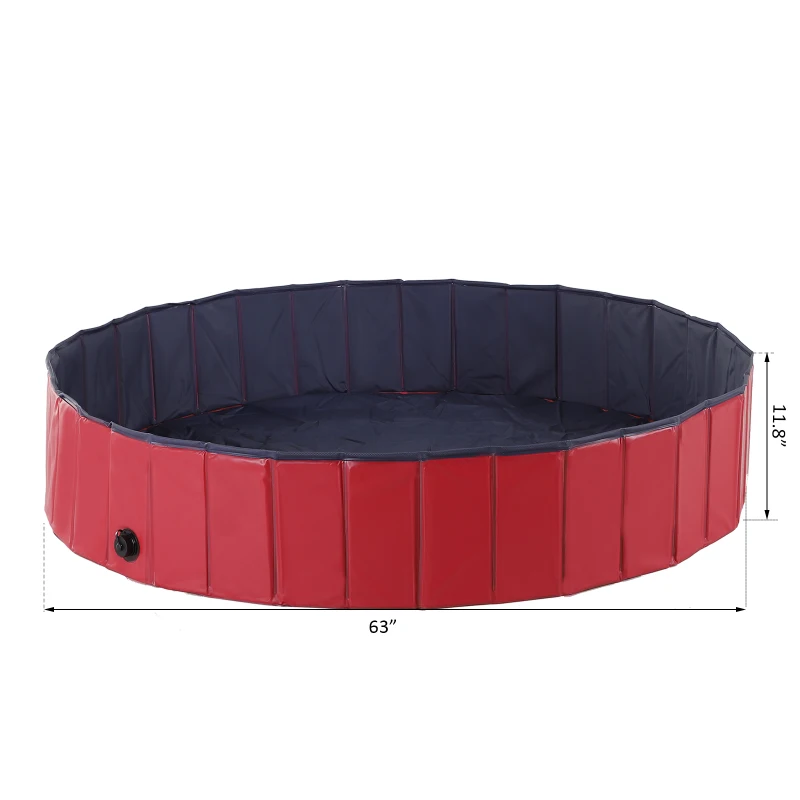 Collapsible Dog Bathing Tub - Durable PVC Foldable Pet Swimming Pool in 3 Sizes, Easy Storage & Setup for Outdoor Use