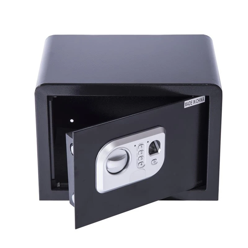 HomCom 13.8" Fingerprint Digital Electronic Gun Safe Box w/ Keypad Lock Security - Black