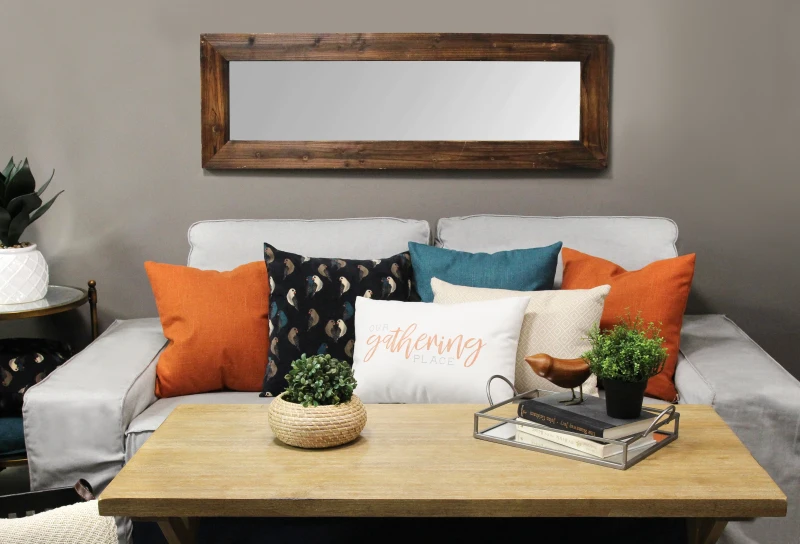 Stratton Blue Tweed Pillow