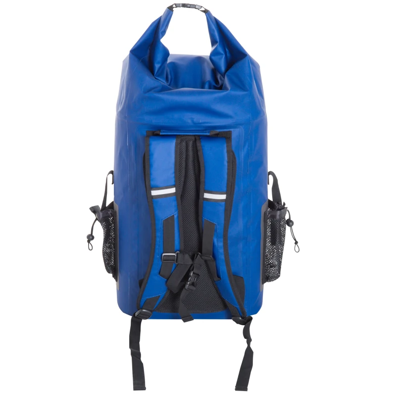 Outsunny 25 Quart Capacity Soft Sided Waterproof Insulated Backpack Cooler Bag - Blue