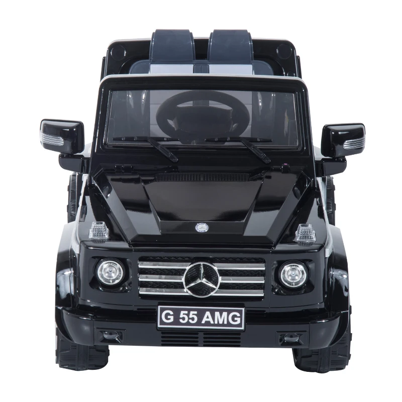 Mercedes-Benz G55 12V Kids Electric Battery Toy Ride-On Car w/ Remote Control - Black