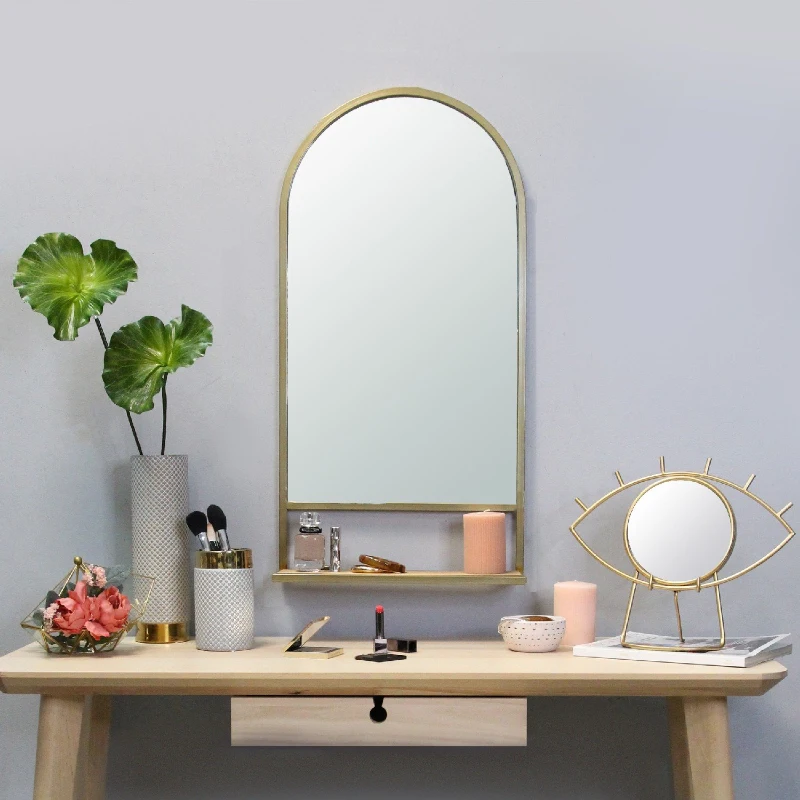 Stratton Madeline Mirror with Collapsible Shelf