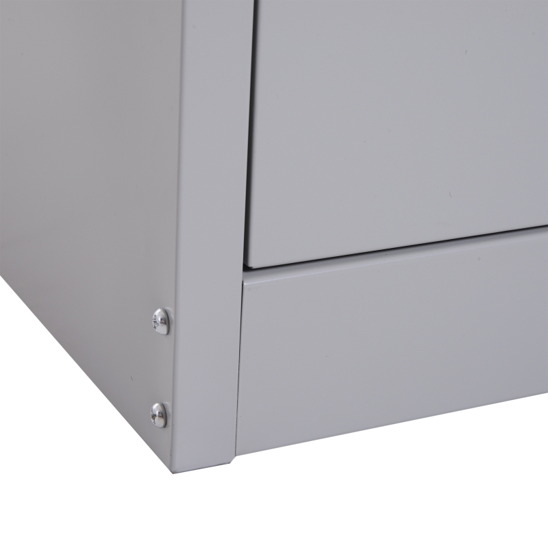 HomCom 32" W x 18" D x 30" H 3 Drawer Steel Metal Lateral File Cabinet