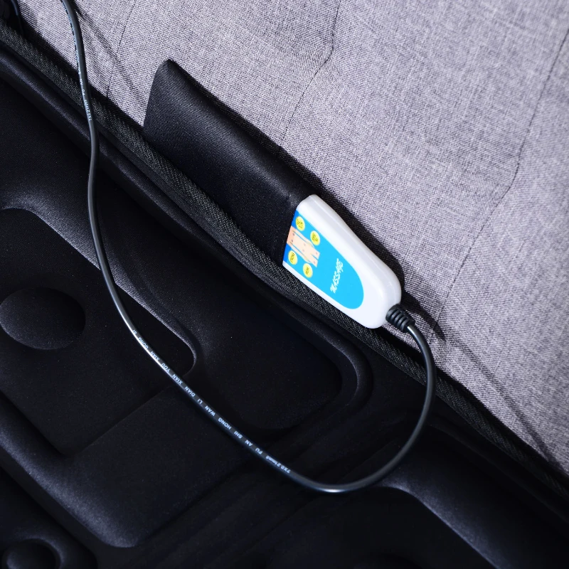 Soozier 66” Personal Heated Vibrating Flexible Full Body Massage Mat - Black