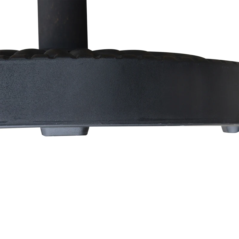 Outsunny 17.5" Decorative Round 42 lb Cement Weighted Sun Shade Poolside Patio Umbrella Stand