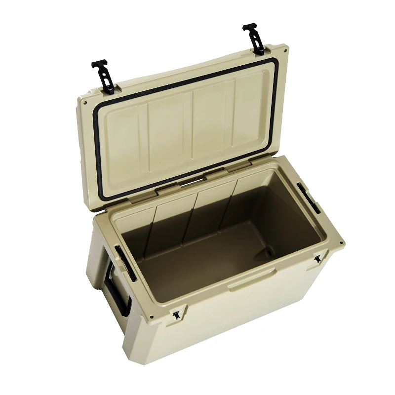 Outsunny 85 Quart Rotomolded Outdoor Portable Camping Cooler and Ice Chest Box