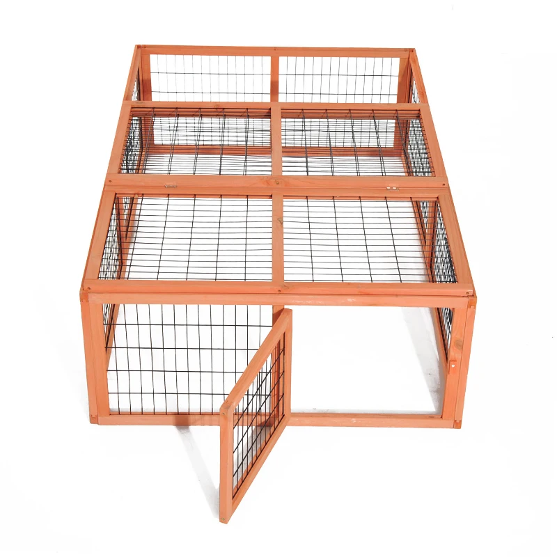 Pawhut 69" Wooden Outdoor Chicken / Rabbit Run