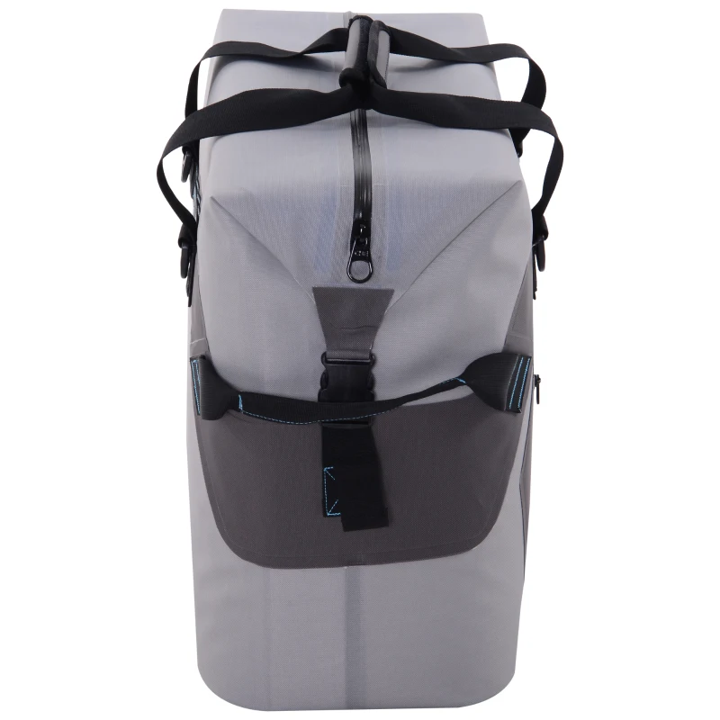 Outsunny 50 Quart Portable Insulated Waterproof Soft-Sided Cooler Picnic Tote Bag - Grey