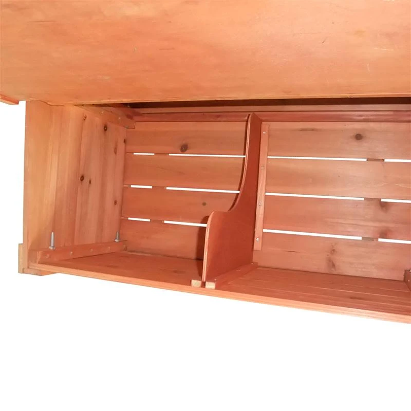 Pawhut Portable Wooden Chicken Coop With Nesting Box and Roost