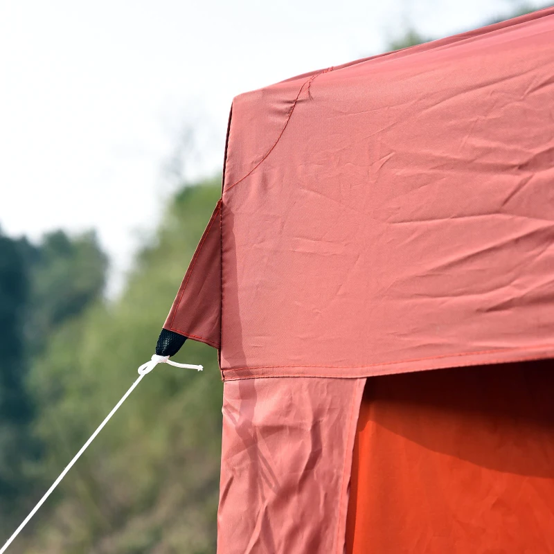 Outsunny 10’ x 20’ Outdoor Gazebo Canopy Wedding Party Tent with 4 Removable Sidewalls - Rust Red