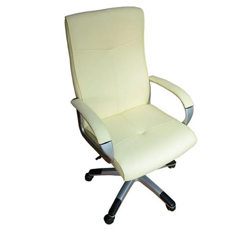 HomCom Synthetic Leather Computer Office Chair Cream - 3462
