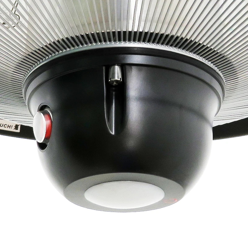 Outsunny 1500W Ceiling Mounted Round Outdoor Electric Patio Heater with LED Light and Remote Control