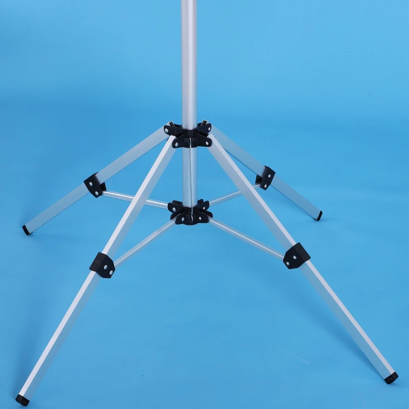 HOMCOM Outdoor Umbrella Clothesline Portable Collapsible Clothing Drying Rack  52.5ft 41" L x 41" W  5-Line  Aluminum  Silver