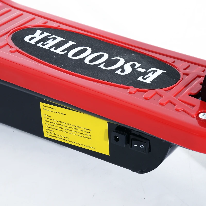 Aosom 120W Kids Folding Electric Motorized Scooter with Seat – Red