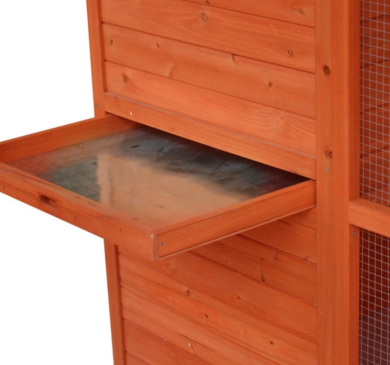 Pawhut Large Backyard Chicken Coop with Outdoor Run