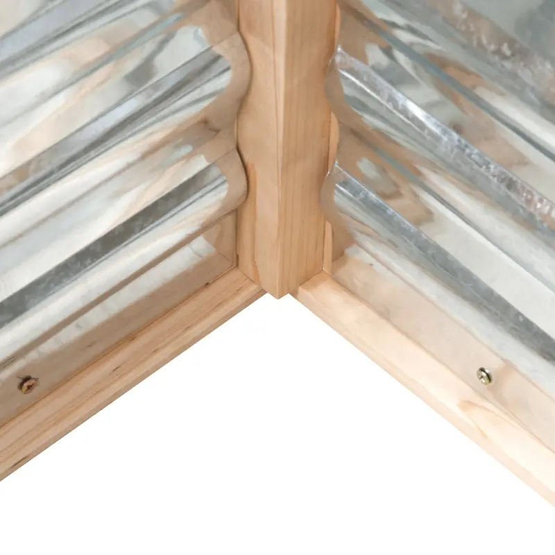 Outsunny 48" x 24" x 32.25" Elevated Planting Beds Garden Wooden Cold Frame Greenhouse Flower Planter Protection Wood