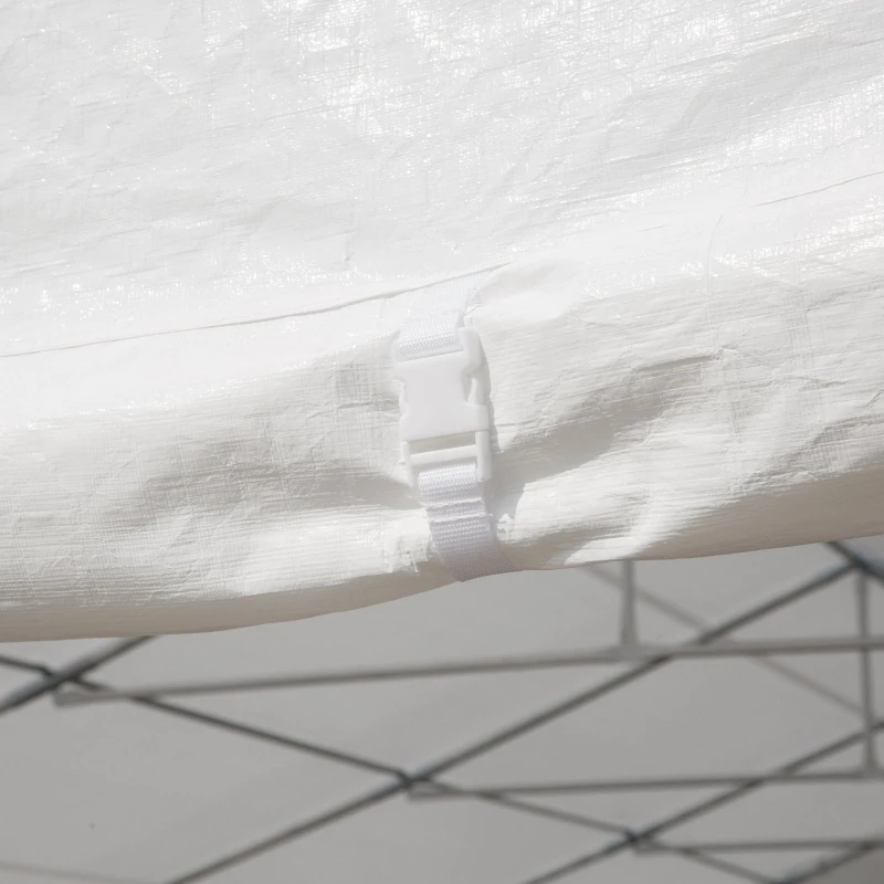 Outsunny 32" x 20" Outdoor Heavy Duty Carport Canopy Gazebo Wedding Party Tent Garage - White