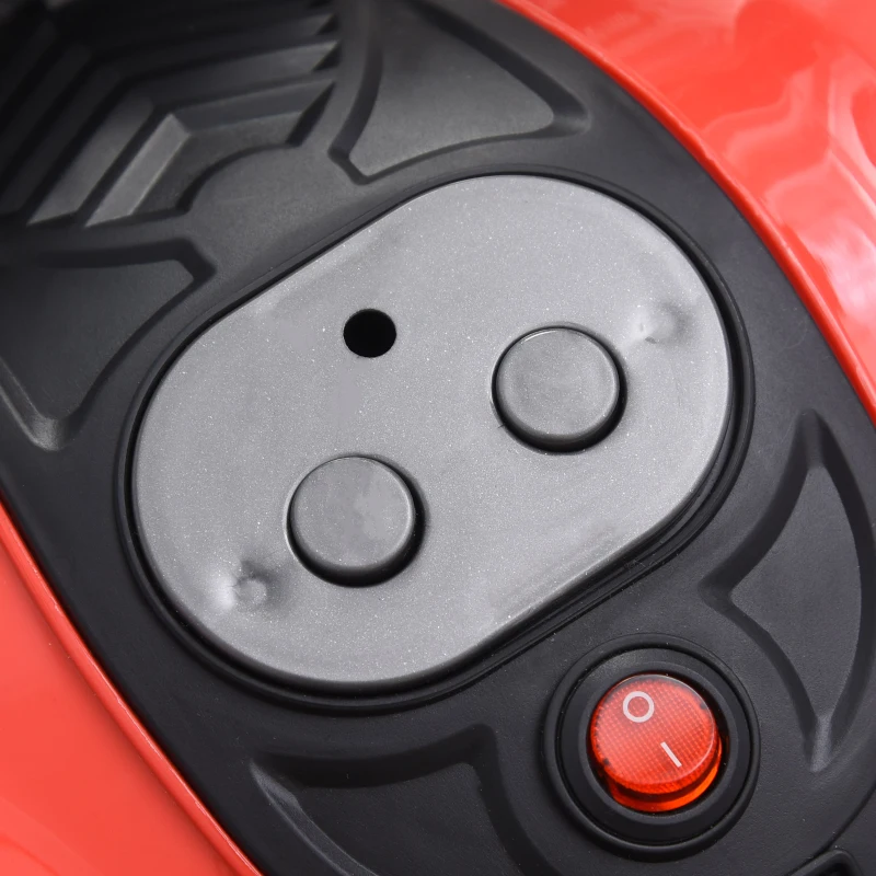 Aosom Electric Child Ride On Motorcycle 6V Battery Powered Motorbike with Training Wheels, for 3-8 Years Old Kids - Red