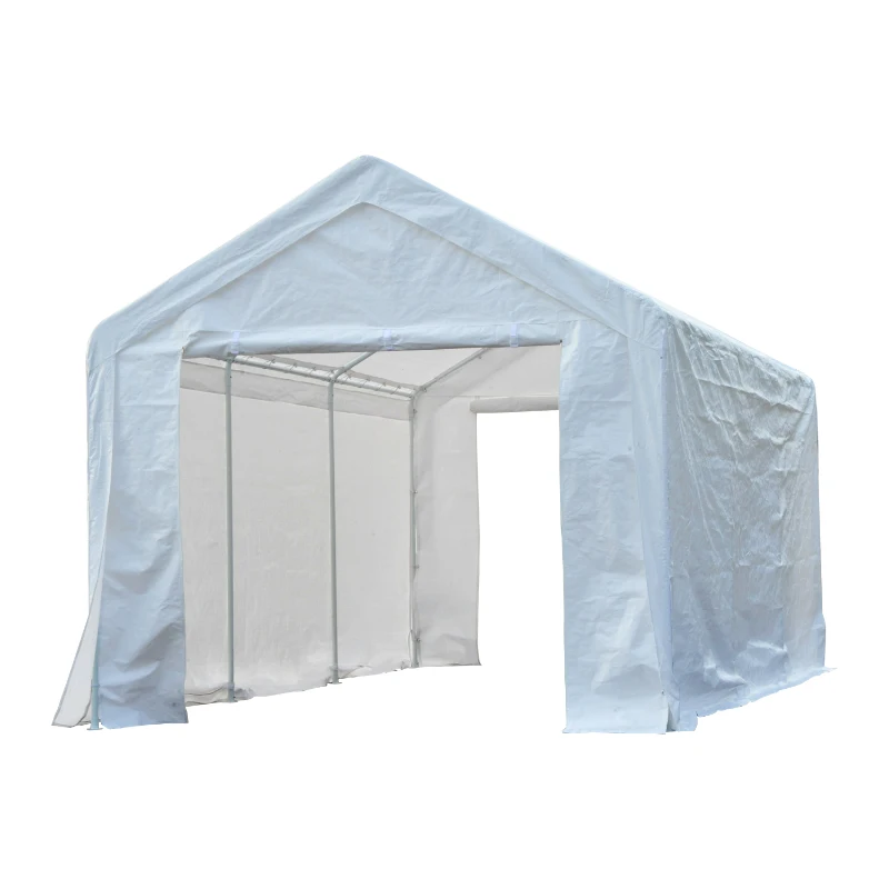 Outsunny 10' x 20' Multi-Purpose Convertible Carport / Event Canopy Tent - White