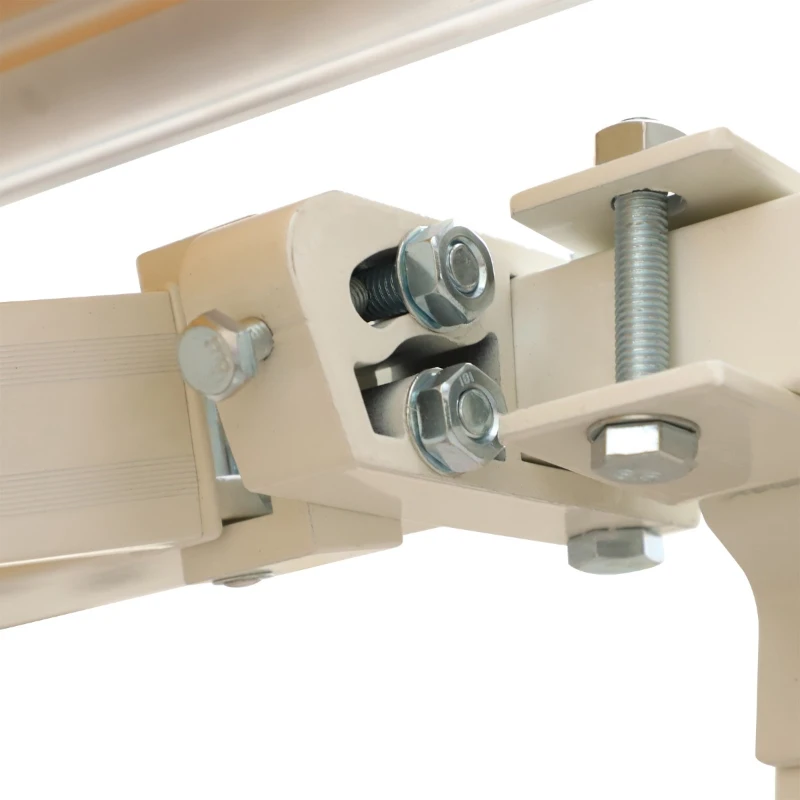 Outsunny 10' x 8' Manual Retractable Sun Shade Patio Awning - Beige