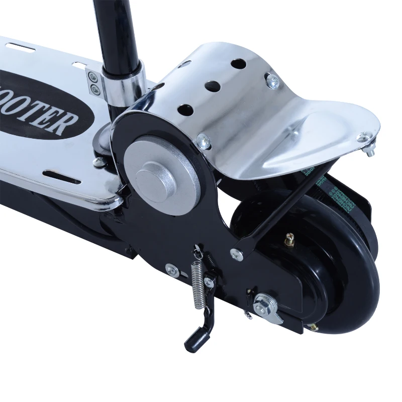 Aosom Black High-Powered 120W Motorized Kids Folding Electric Scooter