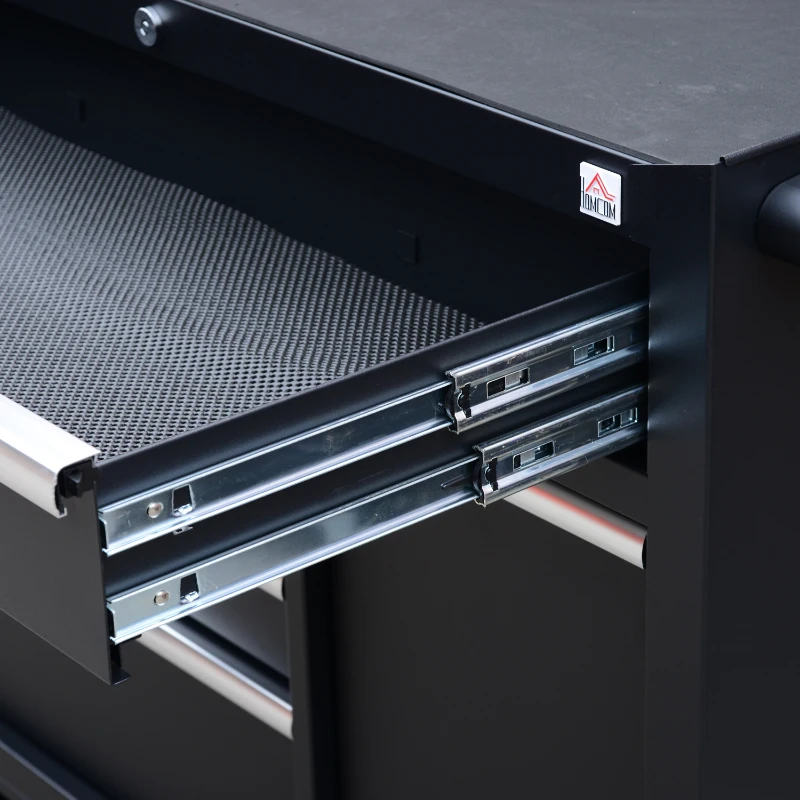 HomCom Rolling Steel 11 Drawer Tool Chest Cart