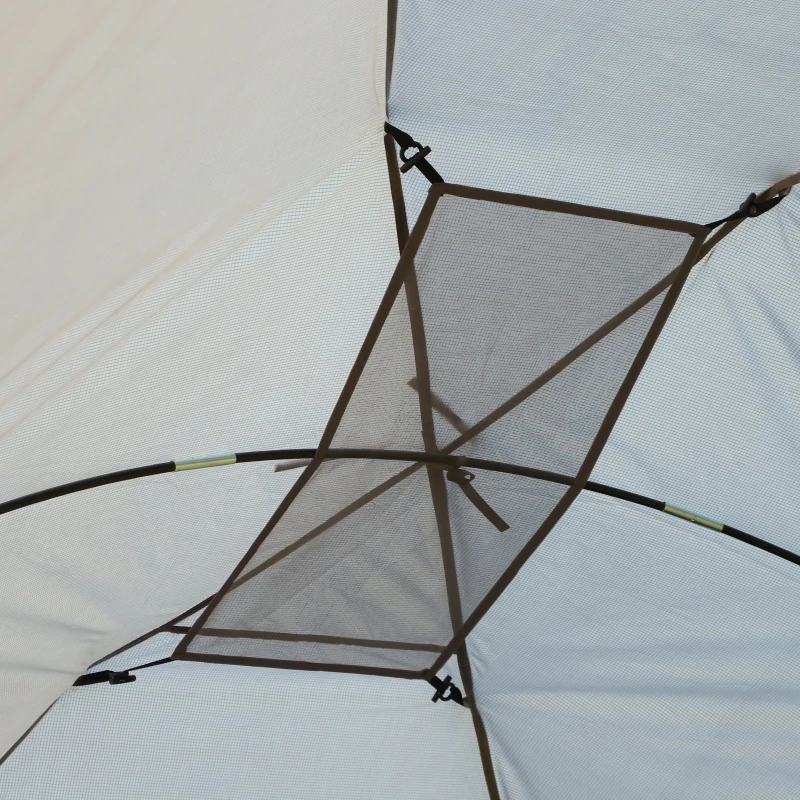 Outsunny Easy-Out Self Standing Rooftop Car Awning with UV/Water Protection PU Polyester Fabric for Sun-Shade - Grey