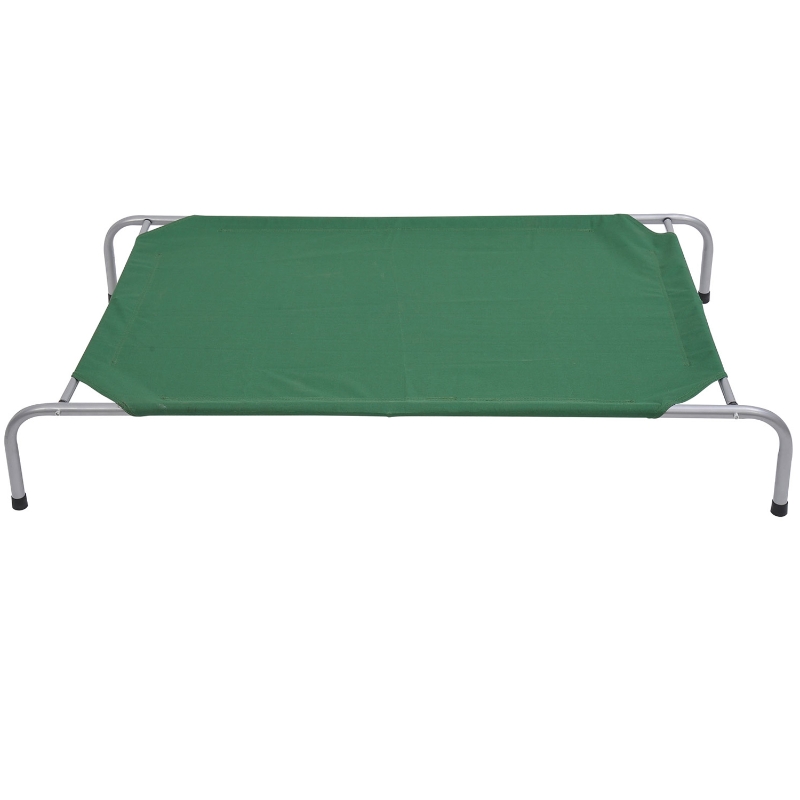 Pawhut 51" x 31" Elevated Portable Camping Pet Cot Dog Bed - Green