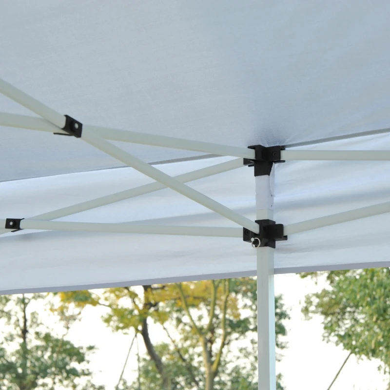 Outsunny 29' x 10' Pop Up Canopy Party Wedding Event Tent with Carrying Case - White