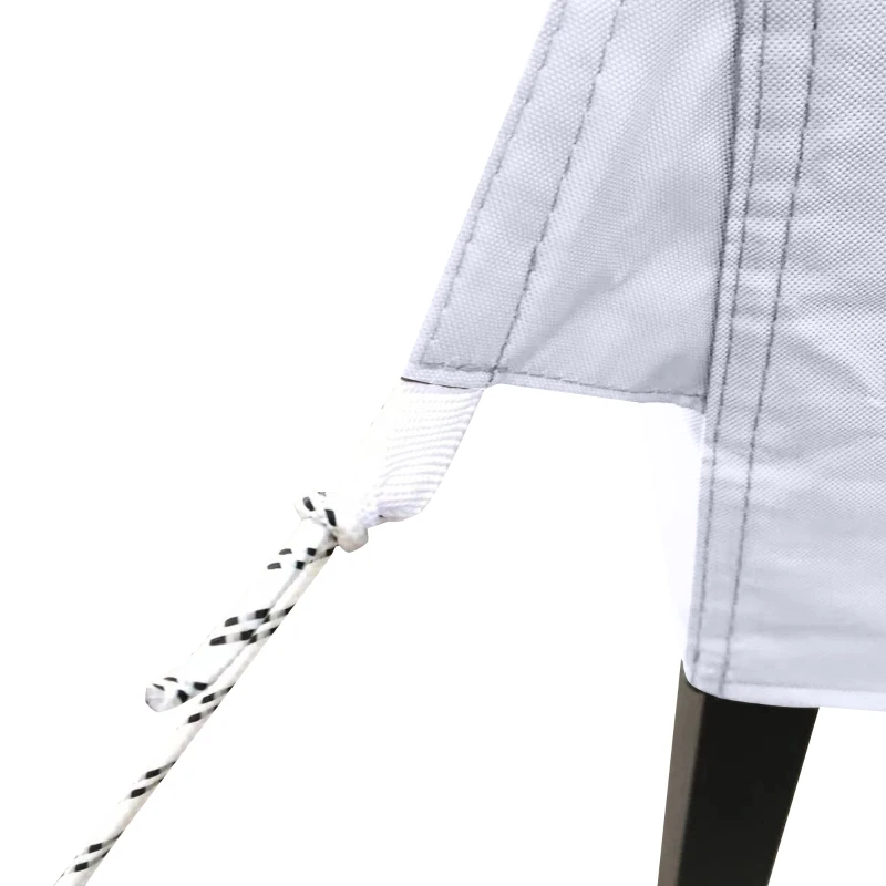 Outsunny 10' x 20' Pop Up Canopy Tent, Instant Sun Shelter, Tents for Parties, Height Adjustable, with Wheeled Carry Bag, for Outdoor, Garden, Patio, White