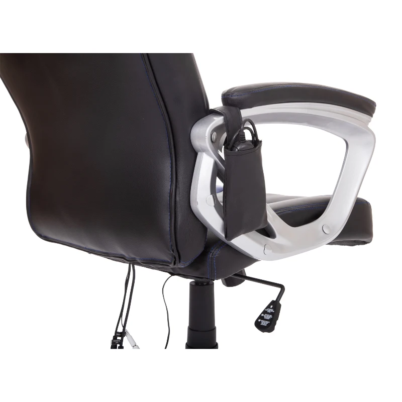 HomCom High Back Racing Style Massage Ergonomic Gaming Chair - Blue / Black