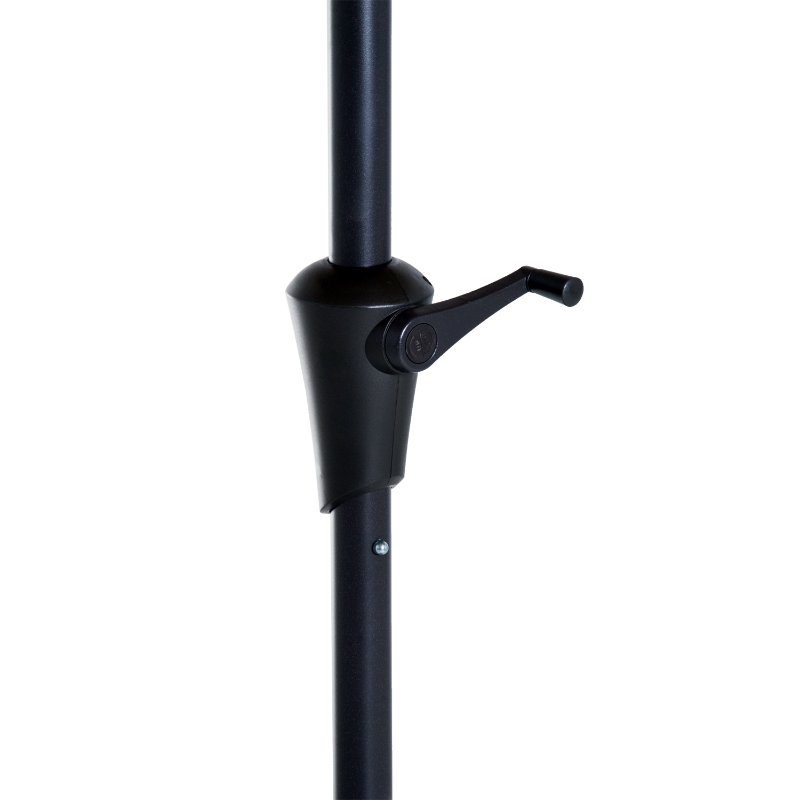 Outsunny 10’ Aluminum Outdoor Patio Umbrella with Tilt and Crank – Latte Brown