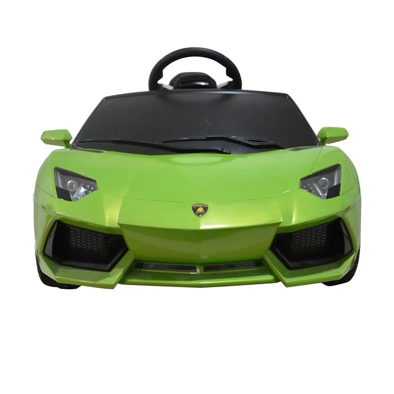 Lamborghini Aventador Kids 6v Electric Battery Powered Ride On Toy Car with Parent Remote Control - Green