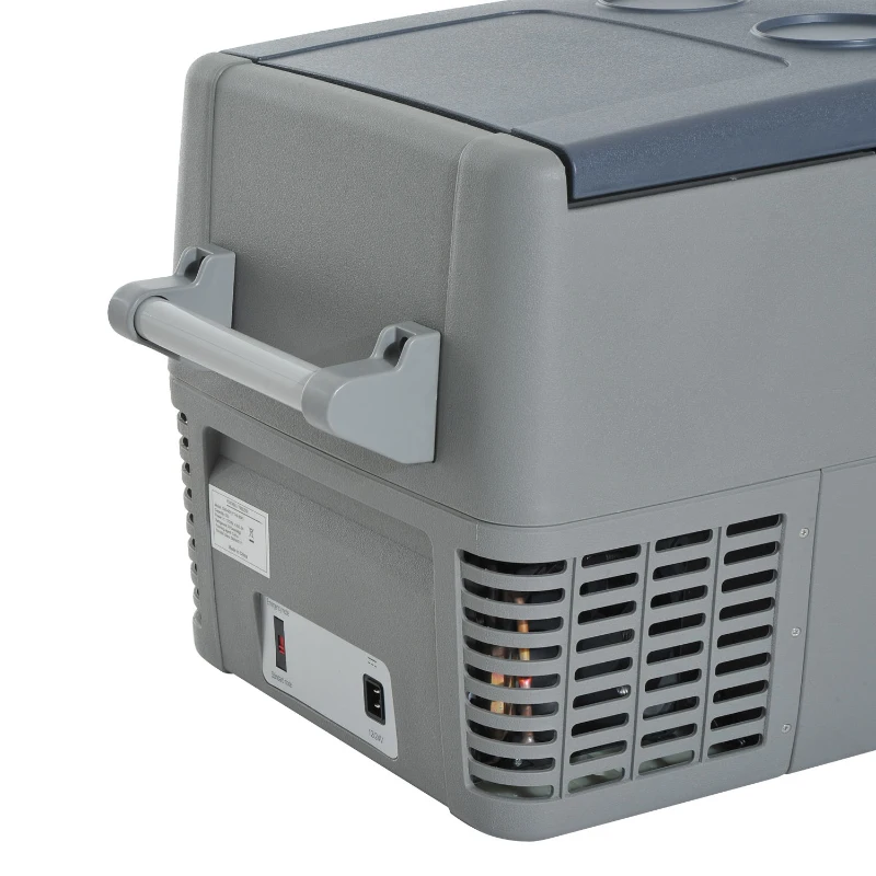 Outsunny Car Refrigerator - Portable 12v / 24v Electric Icebox Freezer (35 Quart)